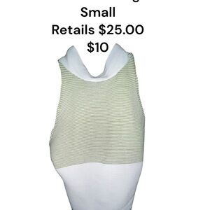 Stylish Green and White Tank Top